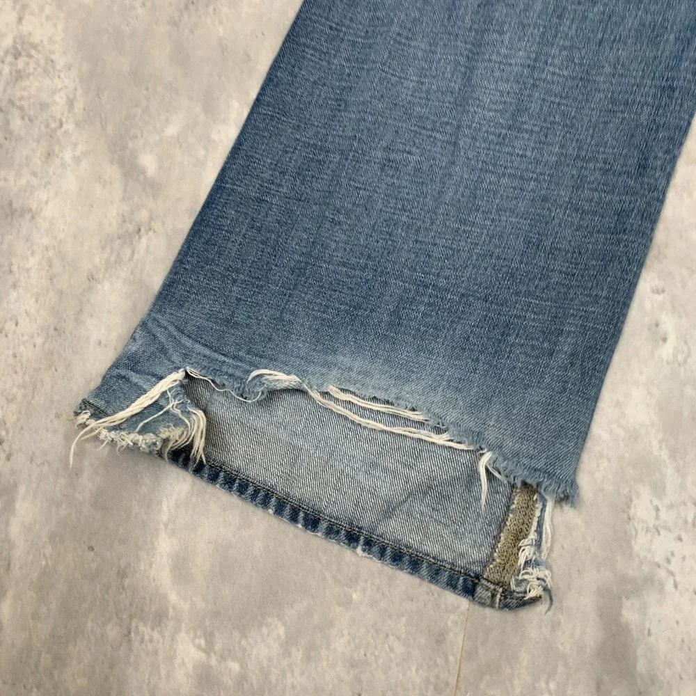Guess Jeans Mens 34 Distressed Whisker Fade Designer Boot Cut Falcon Slim Y2K